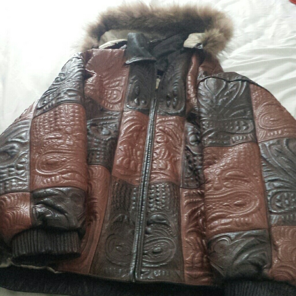 5x genuine leather coat
